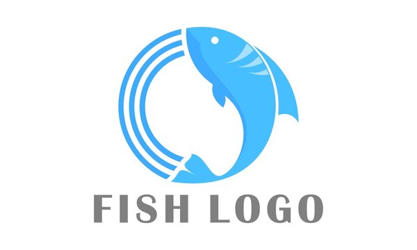 Jump fish in the sea illustration vector design