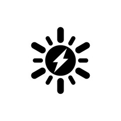 Solar energy icon isolated on white background