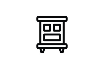 Interior Outline Icon - Drawer