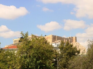 Fototapeta na wymiar Blick auf die Akropolis
