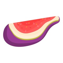 Dessert fig icon. Cartoon of dessert fig vector icon for web design isolated on white background