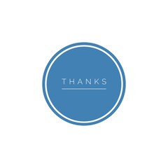''Thanks'' Word Lettering