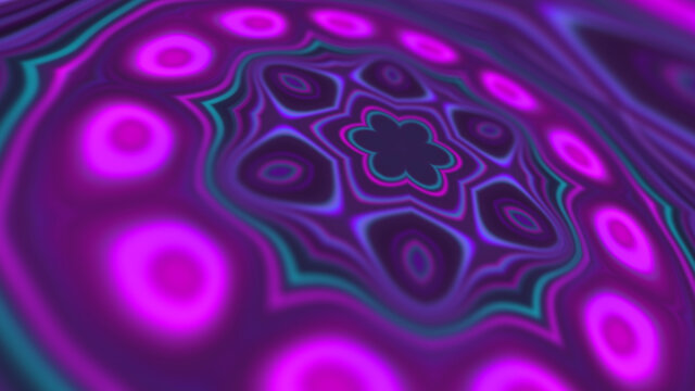 Abstract neon background looks like a flower. Trending colors