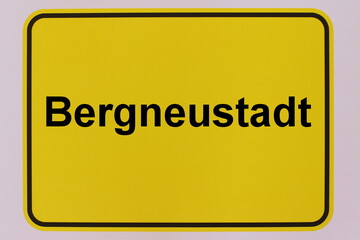 Grafische Darstellung des Ortseingangsschildes der Stadt Bergneustadt