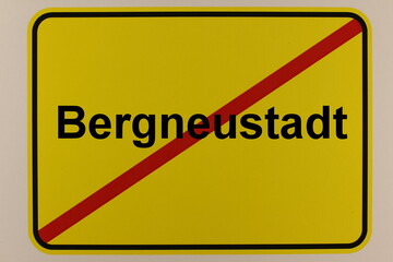 Grafische Darstellung des Ortseingangsschildes der Stadt Bergneustadt
