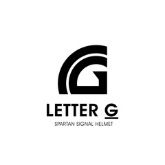 Letter G Signal or Letter G Spartan Helmet Logo