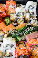 Sushi. Rolls. Nigiri. Maki. Sushi Set