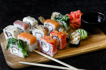 Sushi. Rolls. Nigiri. Maki. Sushi Set