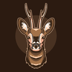 deer head vector illustration design