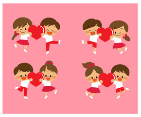 バレンタインキッズセット