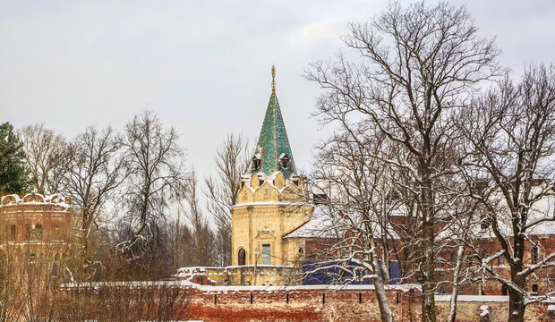 Ruins of the old Fedorovsky town in Tsarskoe Selo (Pushkin) in St. Petersburg