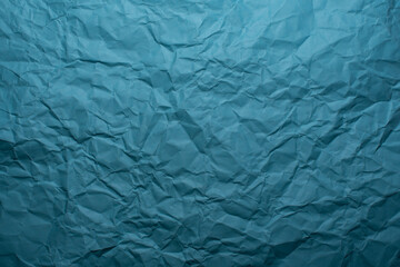blue crumpled paper texture