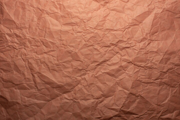 Fototapeta na wymiar crumpled brown paper