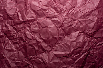 paper texture, crumpled dark red paper