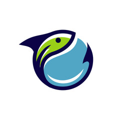 Obraz premium simple modern fish hook tackle bait vector icon