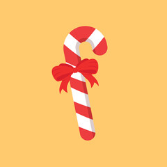 Mini Christmas Candy Canes vector.