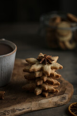 biscuits de noël fait maison en flocon