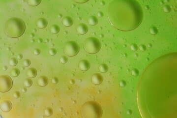 green water drops