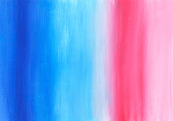 Gradient from blue to pink. Abstract watercolor background. A bright base for wallpaper, prints, design.