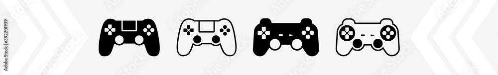 Wall mural game controller icon set | gamepad game controller vector illustration logo | gaming controller icon