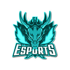 Esports Team Gaming Logotype - GI Esports Monochromatic