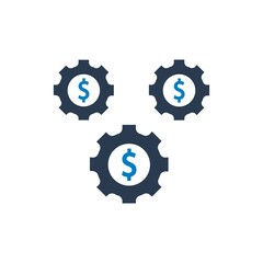 Dollar management icon