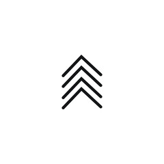 Icon vector graphic of arrow line, good for template web