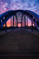 Die Sternbrücke in Magdeburg, Sachsen Anhalt, Deutschland