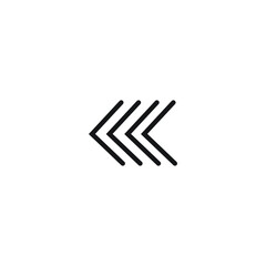 Icon vector graphic of arrow line, good for template web