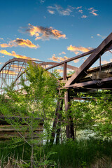 old bridge over the river