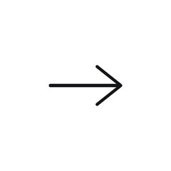 Icon vector graphic of arrow line, good for template web