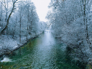 river in winter