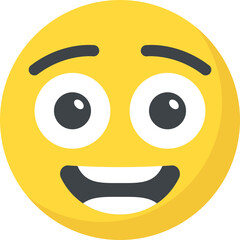 
A social communication platforms’ emoji laughing expression

