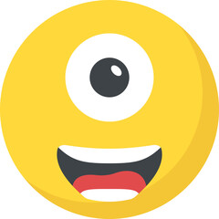 
A social communication platforms’ emoji laughing expression
