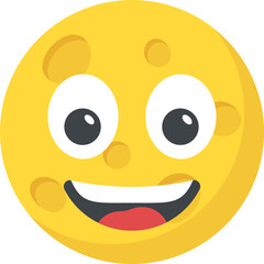
A social communication platforms’ emoji happy expression
