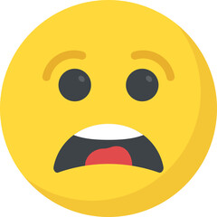 
Surprised smirking emoticon face
