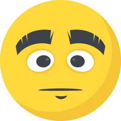 Fototapeta premium Naughty expression through emoticon icon 