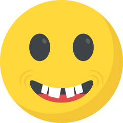
A social communication platforms’ emoji laughing expression
