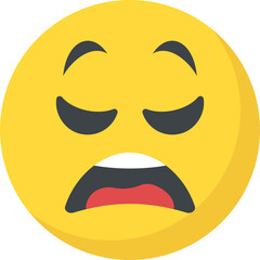 
Naughty expression through emoticon icon
