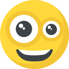 
Naughty expression through emoticon icon
