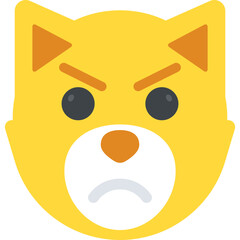 Fototapeta premium A cute cartoon style cat emoji 