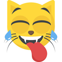
A cute cartoon style cat emoji
