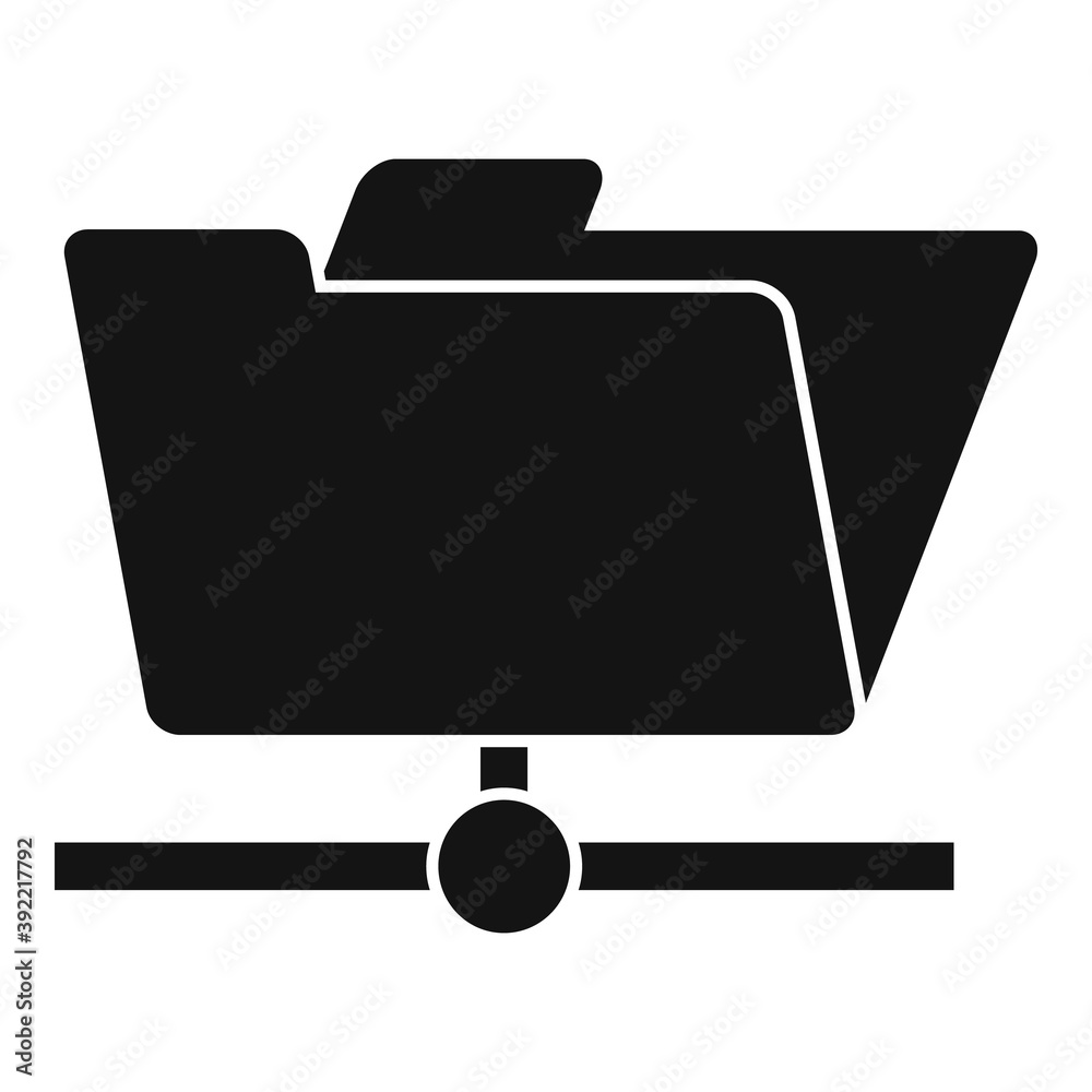 Poster storage file folder icon. simple illustration of storage file folder vector icon for web design isol