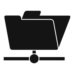 Storage file folder icon. Simple illustration of storage file folder vector icon for web design isolated on white background