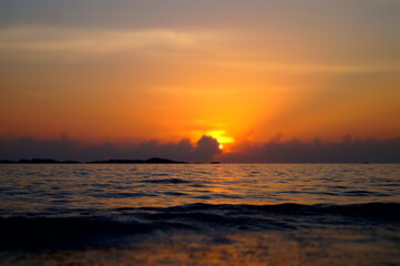Fototapeta premium sunset over the sea