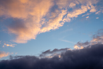 Dreamy Clouds in Blue Sky