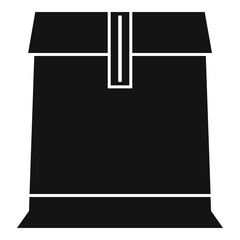 Storage carton box icon. Simple illustration of storage carton box vector icon for web design isolated on white background