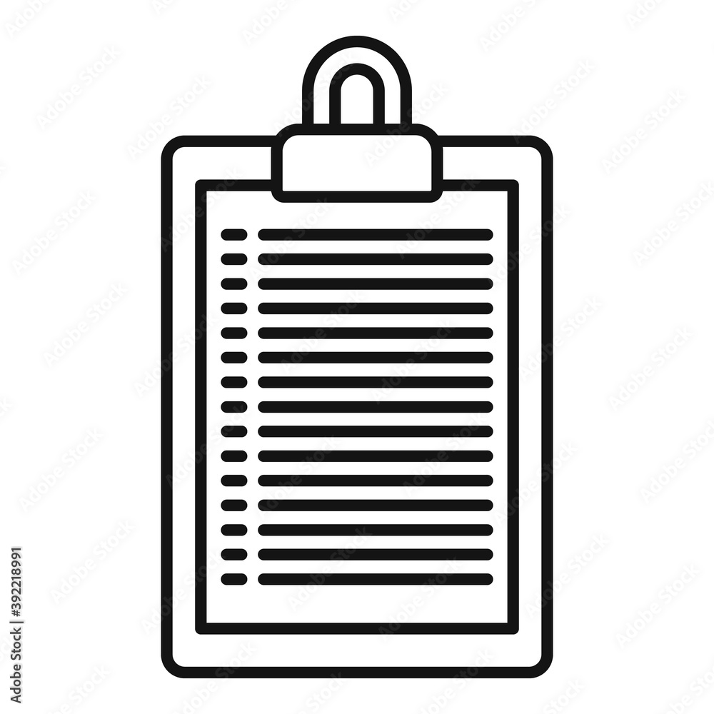 Poster storage card list icon. outline storage card list vector icon for web design isolated on white backg