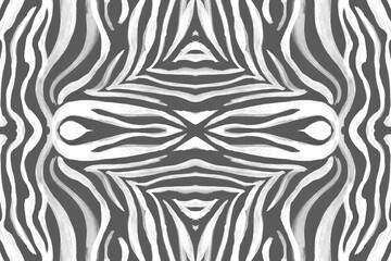 Seamless Zebra Lines. Abstract Animal Banner. 