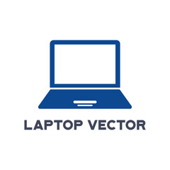 Laptop Icon Minimal Vector Logo Design